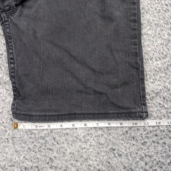 Levi's 505 Shorts Men 44 Black Chore Stretch Streetwear Summer Y2K Casual Denim - Picture 8 of 9